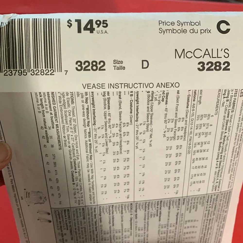 Costume pattern - Picture 3 of 5